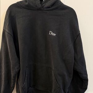 Dime Classic Black Hoodie for Men